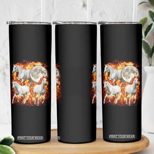 3 Fire Horses Moon Equestrian Skinny Tumbler Year Of The Fire Horse Joke TS11 Print Your Wear