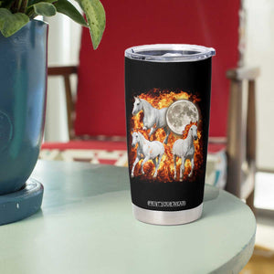 3 Fire Horses Moon Equestrian Tumbler Cup Year Of The Fire Horse Joke TS11 Print Your Wear