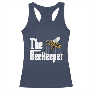 The Beekeeper Racerback Tank Top Funny Keeping Apiary Beekeeping Gift TS11 Navy Print Your Wear