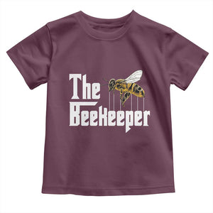 The Beekeeper Toddler T Shirt Funny Keeping Apiary Beekeeping Gift TS11 Maroon Print Your Wear