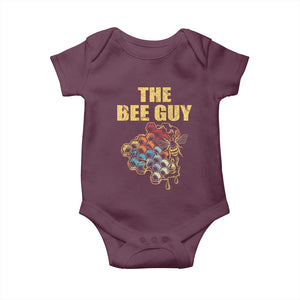 Funny Beekeeper Baby Onesie The Bee Guy Insect Animal Lover TS11 Maroon Print Your Wear