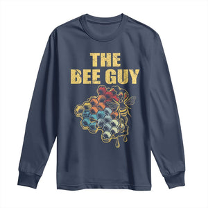 Funny Beekeeper Long Sleeve Shirt The Bee Guy Insect Animal Lover TS11 Navy Print Your Wear