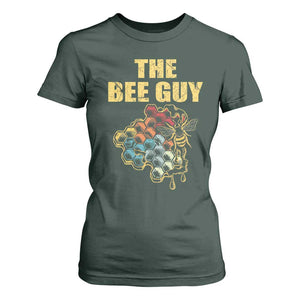 Funny Beekeeper T Shirt For Women The Bee Guy Insect Animal Lover TS11 Dark Forest Green Print Your Wear