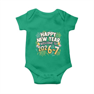 Funny 67 New Year Baby Onesie Happy New Year Welcome To 2026 7 TS11 Irish Green Print Your Wear