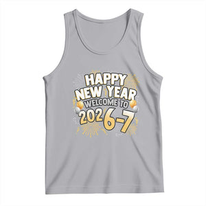 Funny 67 New Year Tank Top Happy New Year Welcome To 2026 7 TS11 Athletic Heather Print Your Wear