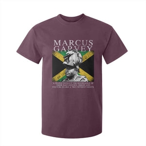 Marcus Garvey Quote T Shirt For Kid A People Without The Knowledge Of Their Past History Origin And Culture Jamaican Flag TS11 Maroon Print Your Wear