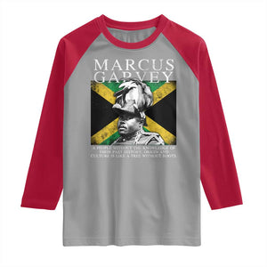 Marcus Garvey Quote Raglan Shirt A People Without The Knowledge Of Their Past History Origin And Culture Jamaican Flag TS11 Sport Gray Red Print Your Wear