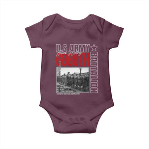 6888th Battalion Baby Onesie The First And Only All Black Female Battalion Black History Month TS11 Maroon Print Your Wear