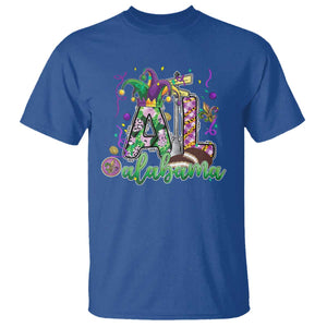 Funny Mardi Gras In Alabama AL T Shirt Moon Pie Jester Hat TS11 Royal Blue Print Your Wear