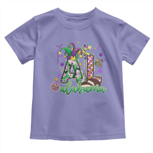 Funny Mardi Gras In Alabama AL Toddler T Shirt Moon Pie Jester Hat TS11 Violet Print Your Wear