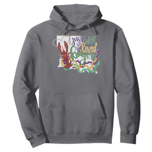 Funny Mardi Gras Louisiana Hoodie I Just Want To Be Loved Bayou Crawfish Beads TS11 Charcoal Print Your Wear