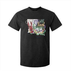 Funny Mardi Gras Louisiana T Shirt For Kid I Just Want To Be Loved Bayou Crawfish Beads TS11 Black Print Your Wear