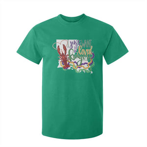 Funny Mardi Gras Louisiana T Shirt For Kid I Just Want To Be Loved Bayou Crawfish Beads TS11 Irish Green Print Your Wear