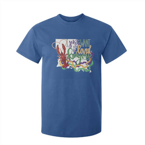 Funny Mardi Gras Louisiana T Shirt For Kid I Just Want To Be Loved Bayou Crawfish Beads TS11 Royal Blue Print Your Wear