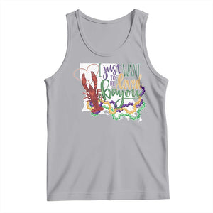 Funny Mardi Gras Louisiana Tank Top I Just Want To Be Loved Bayou Crawfish Beads TS11 Athletic Heather Print Your Wear