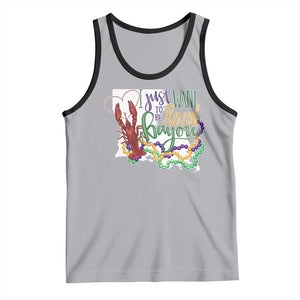 Funny Mardi Gras Louisiana Tank Top I Just Want To Be Loved Bayou Crawfish Beads TS11 Athletic Heather Black Print Your Wear