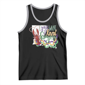 Funny Mardi Gras Louisiana Tank Top I Just Want To Be Loved Bayou Crawfish Beads TS11 Black Athletic Heather Print Your Wear