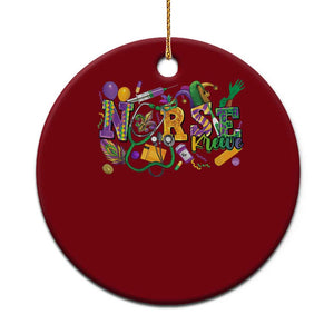 Funny Mardi Gras Nurse Krewe Healthcare Ceramic Ornament TS11 1pc Red Print Your Wear