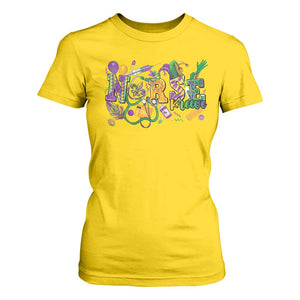 Funny Mardi Gras Nurse Krewe Healthcare T Shirt For Women TS11 Daisy Print Your Wear