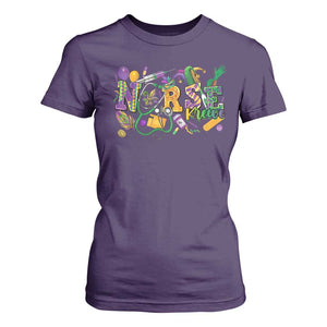 Funny Mardi Gras Nurse Krewe Healthcare T Shirt For Women TS11 Purple Print Your Wear