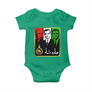 Pahlavi Kings of Iran Baby Onesie Javid Shah Long live the King TS11 Irish Green Print Your Wear