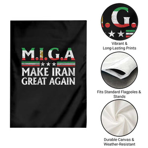 Make Iran Great Again Garden Flag MIGA Emblem Of Iran Persian Lion Flag TS11 Print Your Wear