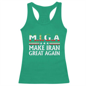 Make Iran Great Again Racerback Tank Top MIGA Emblem Of Iran Persian Lion Flag TS11 Irish Green Print Your Wear