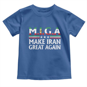 Make Iran Great Again Toddler T Shirt MIGA Emblem Of Iran Persian Lion Flag TS11 Royal Blue Print Your Wear
