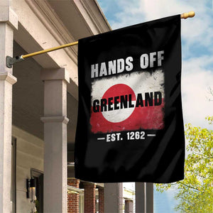 Hands Off Greenland Garden Flag Greenland EST 1262 Political Protest TS11 Print Your Wear