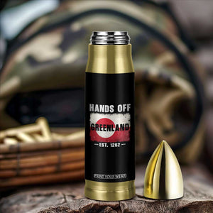 Hands Off Greenland Bullet Tumbler Greenland EST 1262 Political Protest TS11 Print Your Wear