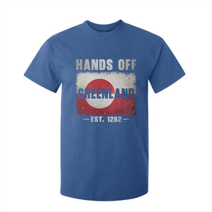 Hands Off Greenland T Shirt For Kid Greenland EST 1262 Political Protest TS11 Royal Blue Print Your Wear