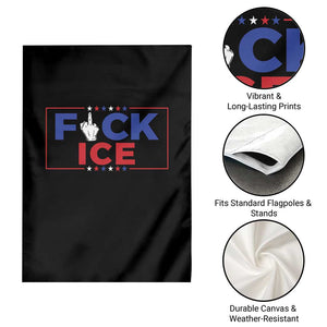 Funny Fck Ice Garden Flag Immigration Activist Anti Deportation Middle Finger Graphic TS11 Print Your Wear