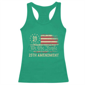 8647 Resist 25th Amendment Racerback Tank Top - Vintage American Flag TS11 Irish Green Print Your Wear