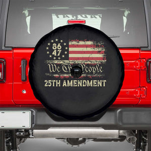 8647 Resist 25th Amendment Spare Tire Cover Vintage American Flag TS11 Black Print Your Wear