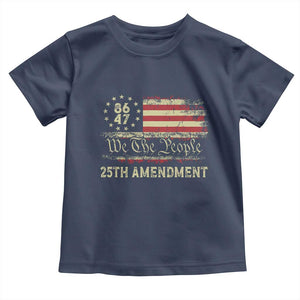 8647 Resist 25th Amendment Toddler T Shirt Vintage American Flag TS11 Navy Print Your Wear