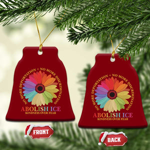 Abolish Ice Ceramic Ornament No More Deportation No More Discrimmination Kindness Over Fear TS11 Print Your Wear