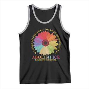 Abolish Ice Tank Top No More Deportation No More Discrimmination Kindness Over Fear TS11 Black Athletic Heather Print Your Wear