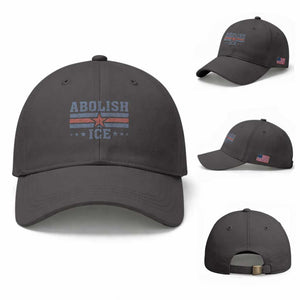 Abolish Ice Baseball Cap Resist Support Immigrants Refugees TS11 Baseball Cap Universal Fit Dark Gray Print Your Wear