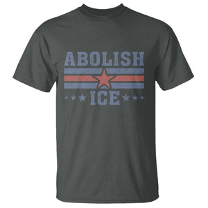 Abolish Ice T Shirt Resist Support Immigrants Refugees TS11 Dark Heather Print Your Wear