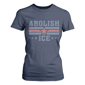 Abolish Ice T Shirt For Women Resist Support Immigrants Refugees TS11 Navy Print Your Wear