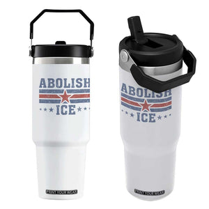 Abolish Ice Flip Straw Tumbler Resist Support Immigrants Refugees TS11 One Size: 30 oz White Print Your Wear