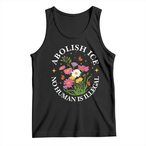 Abolish Ice No Human Is Illegal Tank Top Immigration Rights Protest TS11 Black Print Your Wear