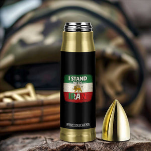 I Stand With Iran Bullet Tumbler Free Iran Support Persian Lion Flag TS11 Print Your Wear