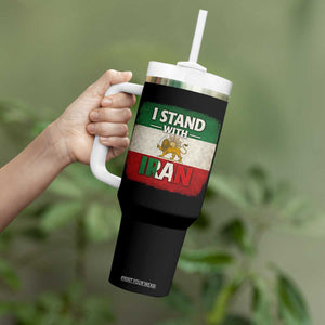 I Stand With Iran Tumbler With Handle Free Iran Support Persian Lion Flag TS11 Print Your Wear