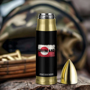 Greenland Pride Patriotic Greenlander Heritage Vintage Flag Bullet Tumbler TS11 Print Your Wear