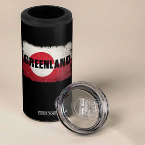 Greenland Pride Patriotic Greenlander Heritage Vintage Flag 4 in 1 Can Cooler Tumbler TS11 Print Your Wear