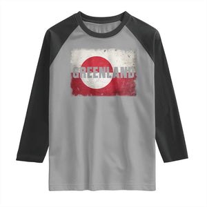 Greenland Pride Patriotic Greenlander Heritage Vintage Flag Raglan Shirt TS11 Sport Gray Black Print Your Wear