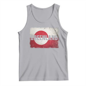 Greenland Pride Patriotic Greenlander Heritage Vintage Flag Tank Top TS11 Athletic Heather Print Your Wear