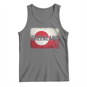Greenland Pride Patriotic Greenlander Heritage Vintage Flag Tank Top TS11 Black Heather Print Your Wear