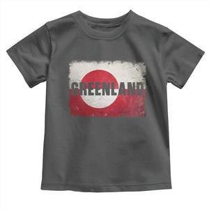 Greenland Pride Patriotic Greenlander Heritage Vintage Flag Toddler T Shirt TS11 Dark Heather Print Your Wear